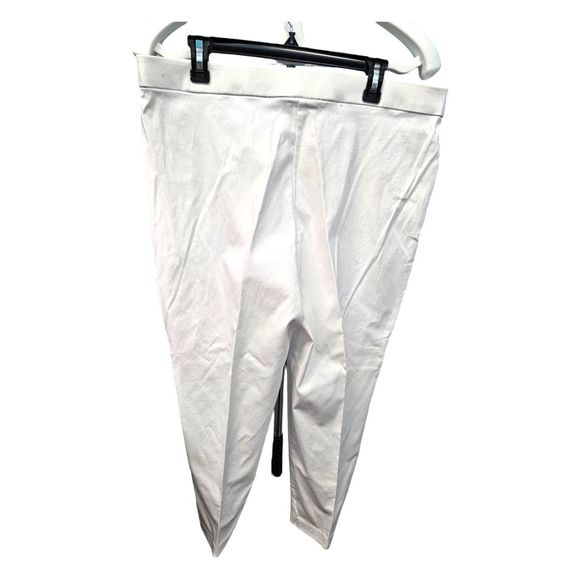 Alfred Dunner White Crop Pants Size 14 Pull On Stretch - Picture 4 of 8